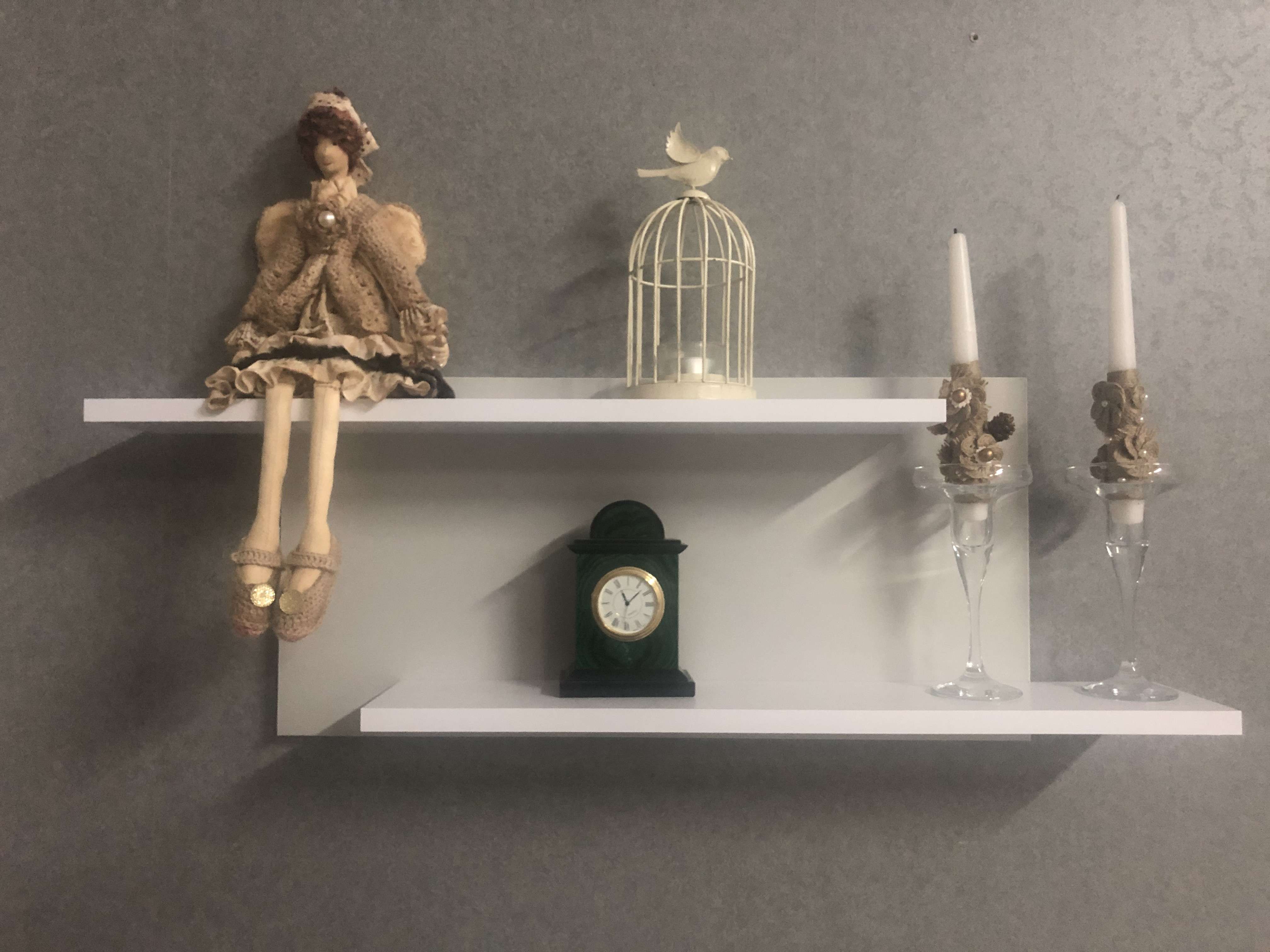 Фото полиця настінна DiPortes ex-006-seryj-matovyj колір: , ціна, опис, разміри — інтернет-магазин меблів в Києві