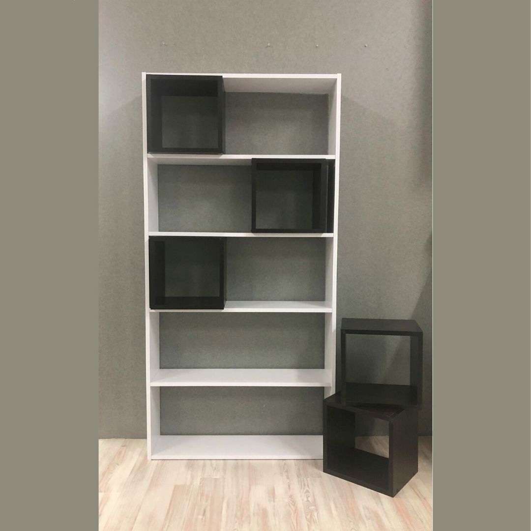 Фото стелаж DiPortes stellazh-vt-235-kub-5-polok-belyj-venge колір: , ціна, опис, разміри — інтернет-магазин меблів в Києві