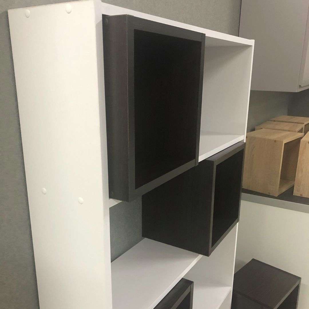 Фото стелаж DiPortes stellazh-vt-235-kub-5-polok-belyj-venge колір: , ціна, опис, разміри — інтернет-магазин меблів в Києві