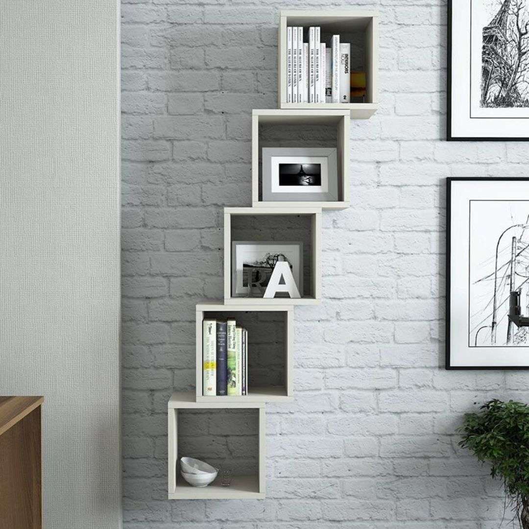 Фото полиця настінна DiPortes polochka-vt-230-kub-belaya колір: , ціна, опис, разміри — інтернет-магазин меблів в Києві