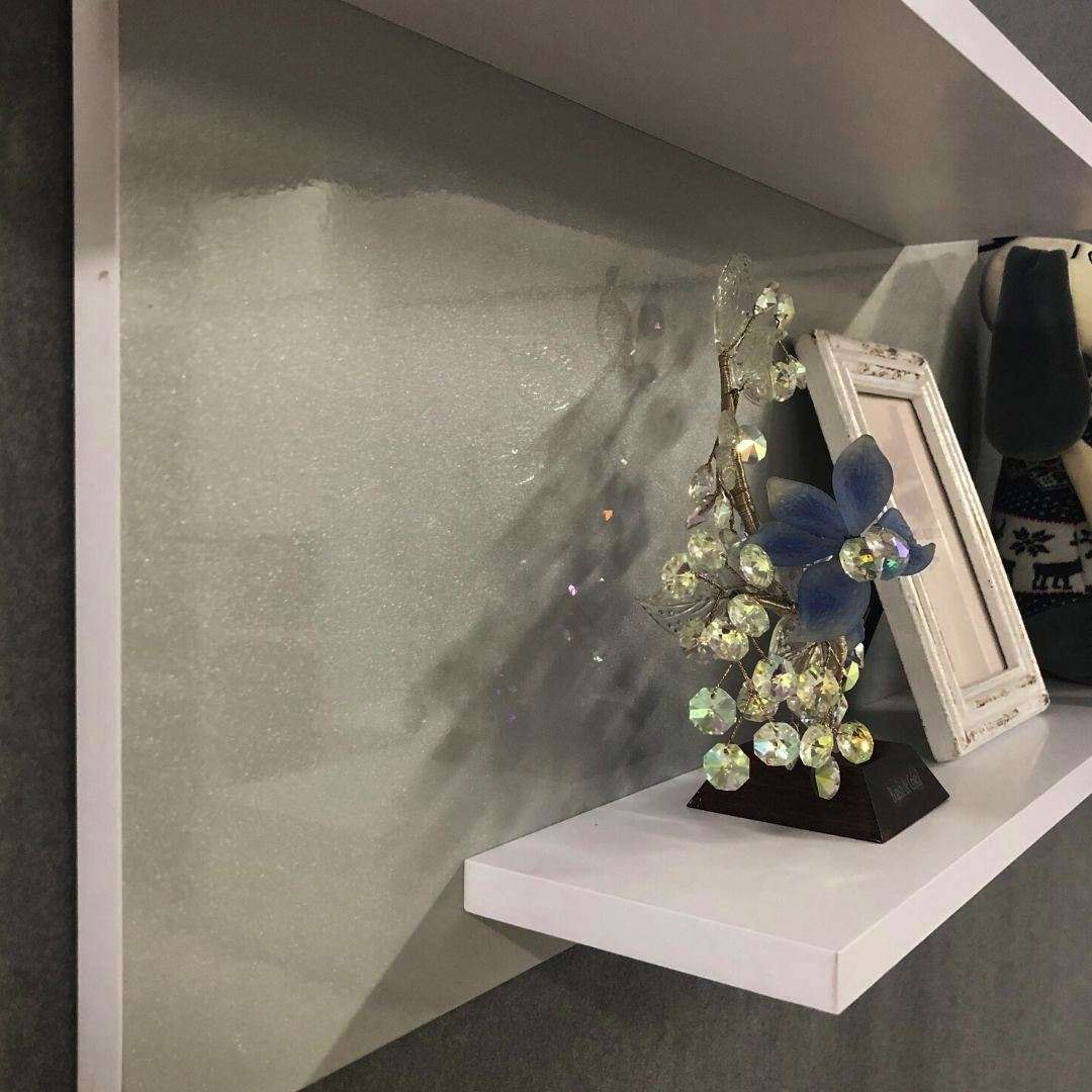 Фото полиця настінна DiPortes ex-006-seryj-metallik-glyanec колір: , ціна, опис, разміри — інтернет-магазин меблів в Києві