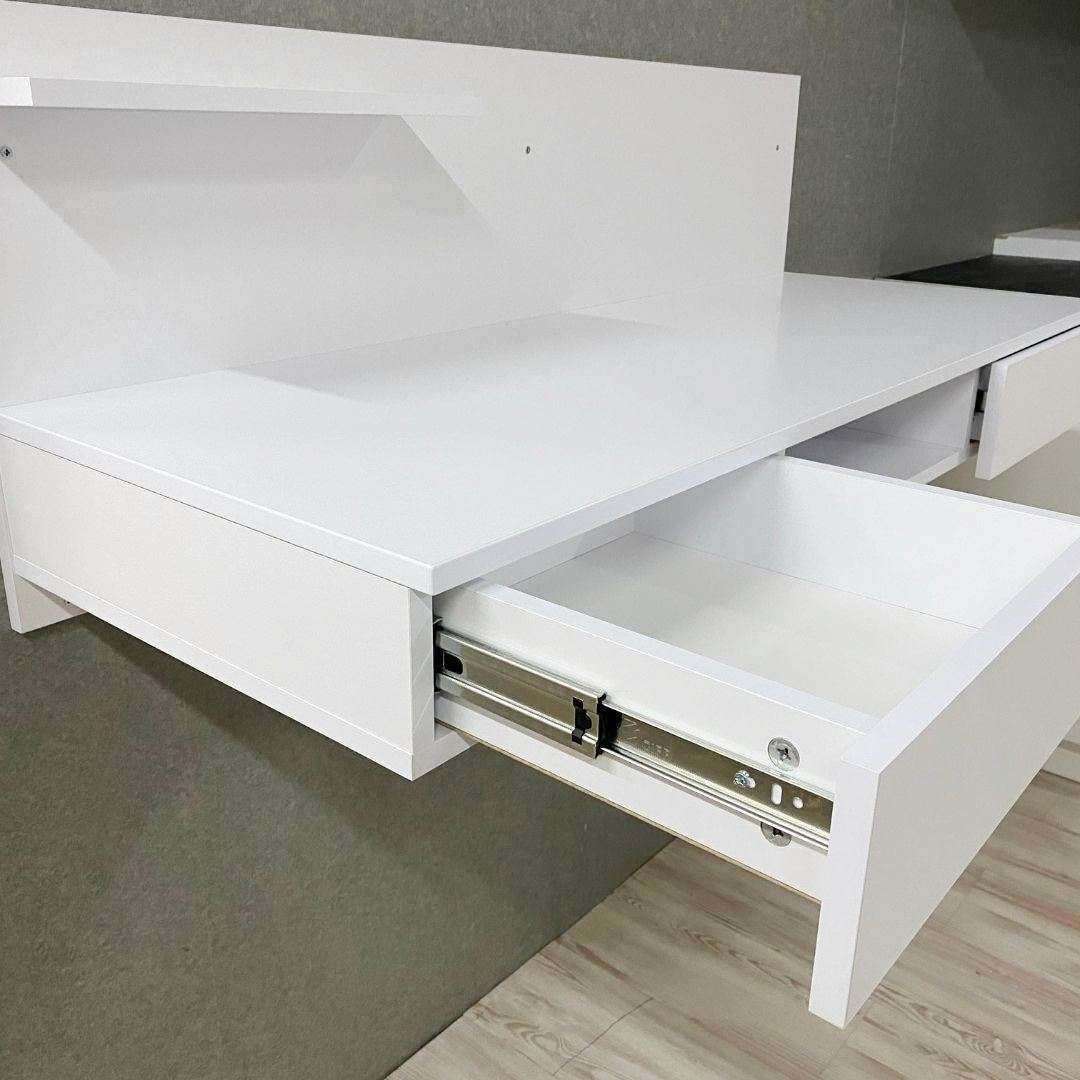 Фото комп'ютерний стіл DiPortes kompyuternyj-stol-navesnoj-kapri-kt-313-2-belyj колір: , ціна, опис, разміри — інтернет-магазин меблів в Києві