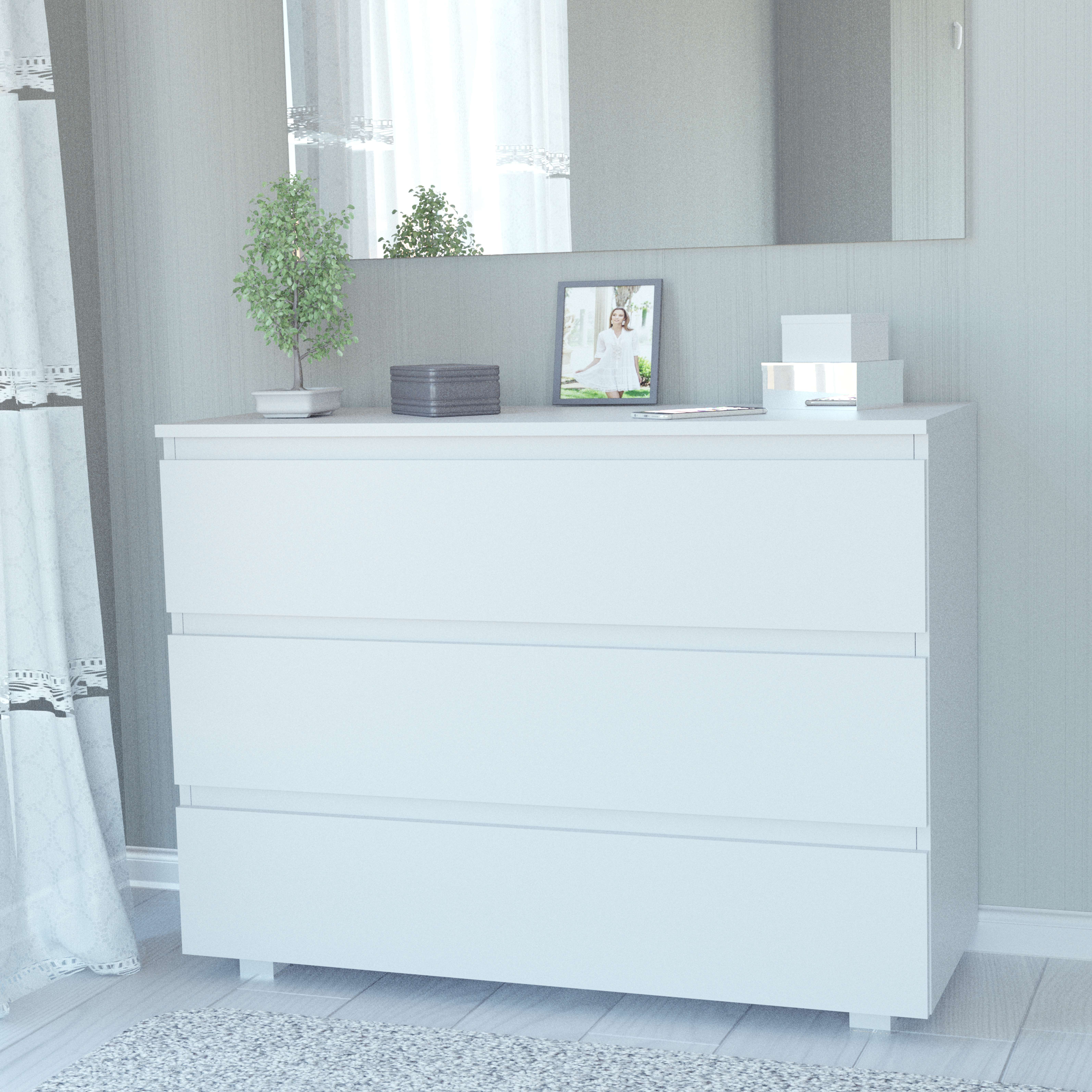 Фото комод DiPortes komod-kapri-k-30-belyj-na-nozhkah колір: , ціна, опис, разміри — інтернет-магазин меблів в Києві