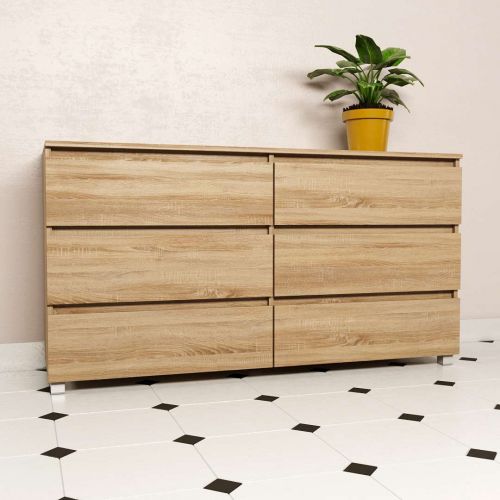 Фото комод DiPortes k-307-bez-ruchek-dub-sonoma колір: Дуб сонома, ціна, опис, разміри — інтернет-магазин меблів в Києві