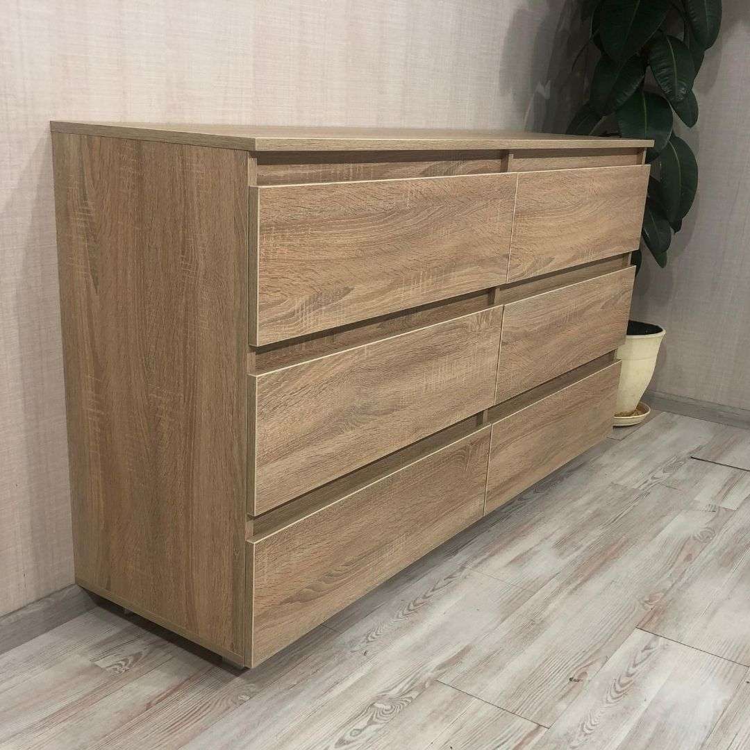 Фото комод DiPortes k-307-bez-ruchek-dub-sonoma колір: Дуб сонома, ціна, опис, разміри — інтернет-магазин меблів в Києві