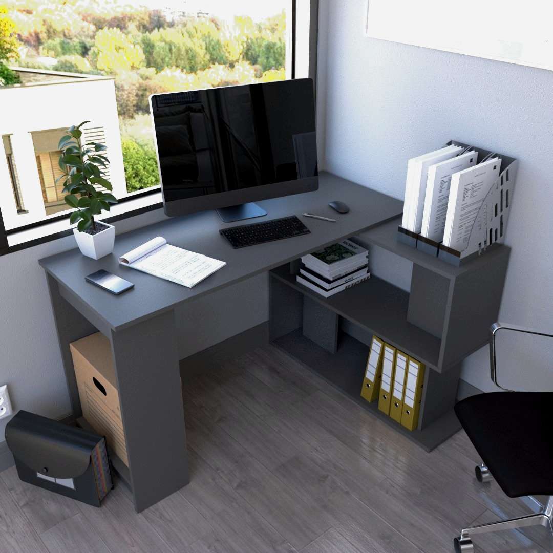 Фото письмовий стіл DiPortes bt-312-antracit колір: , ціна, опис, разміри — інтернет-магазин меблів в Києві