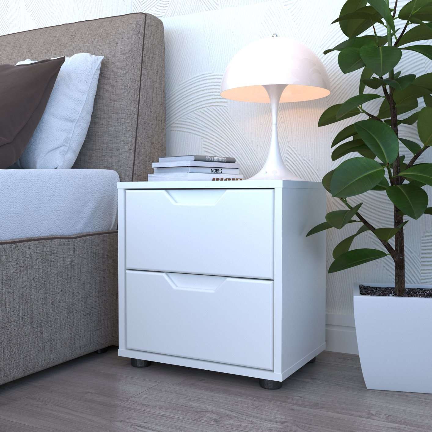 Фото тумбочка DiPortes kt-413-bez-ruchek-belaya колір: , ціна, опис, разміри — інтернет-магазин меблів в Києві