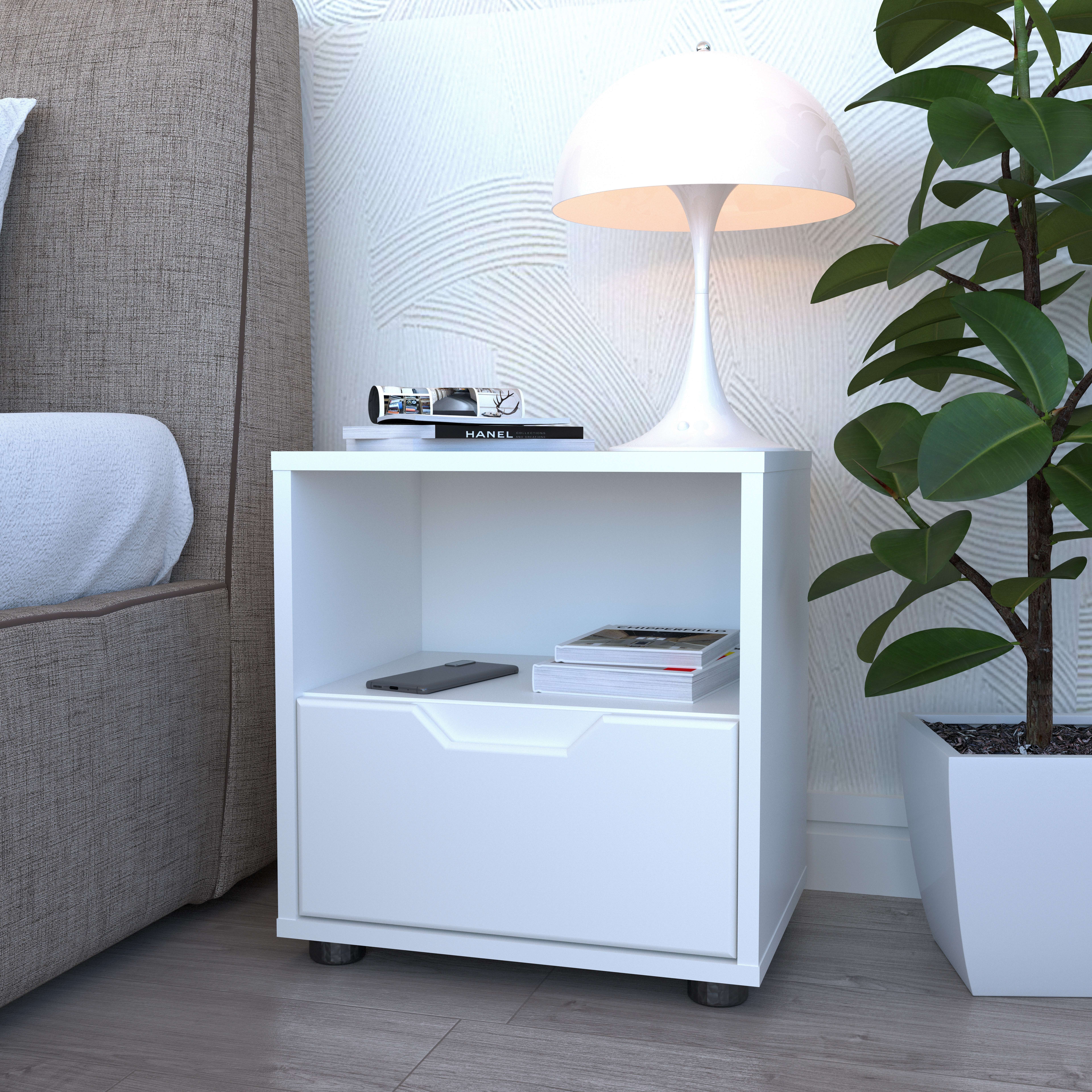 Фото тумбочка DiPortes kt-412-bez-ruchek-belaya колір: , ціна, опис, разміри — інтернет-магазин меблів в Києві