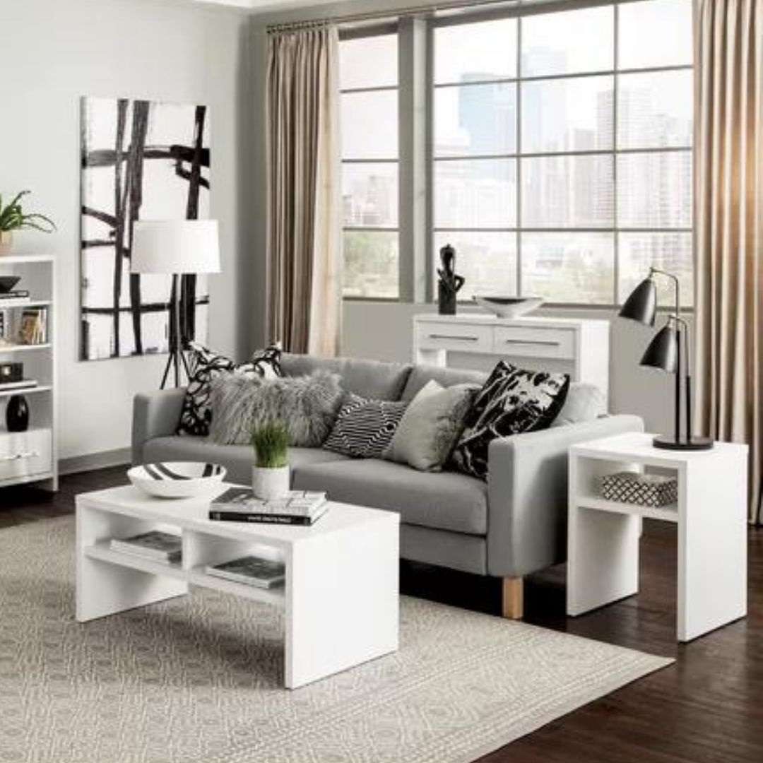 Фото журнальний столик DiPortes stol-zhurnalnyj-marsel-3-belyj колір: , ціна, опис, разміри — інтернет-магазин меблів в Києві