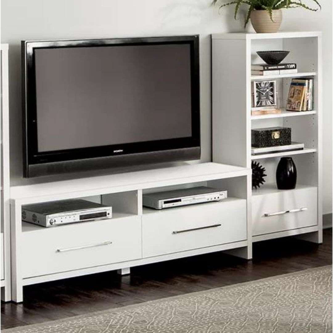 Фото тумбочка DiPortes tumba-pod-tv-marsel-2-belyj колір: , ціна, опис, разміри — інтернет-магазин меблів в Києві