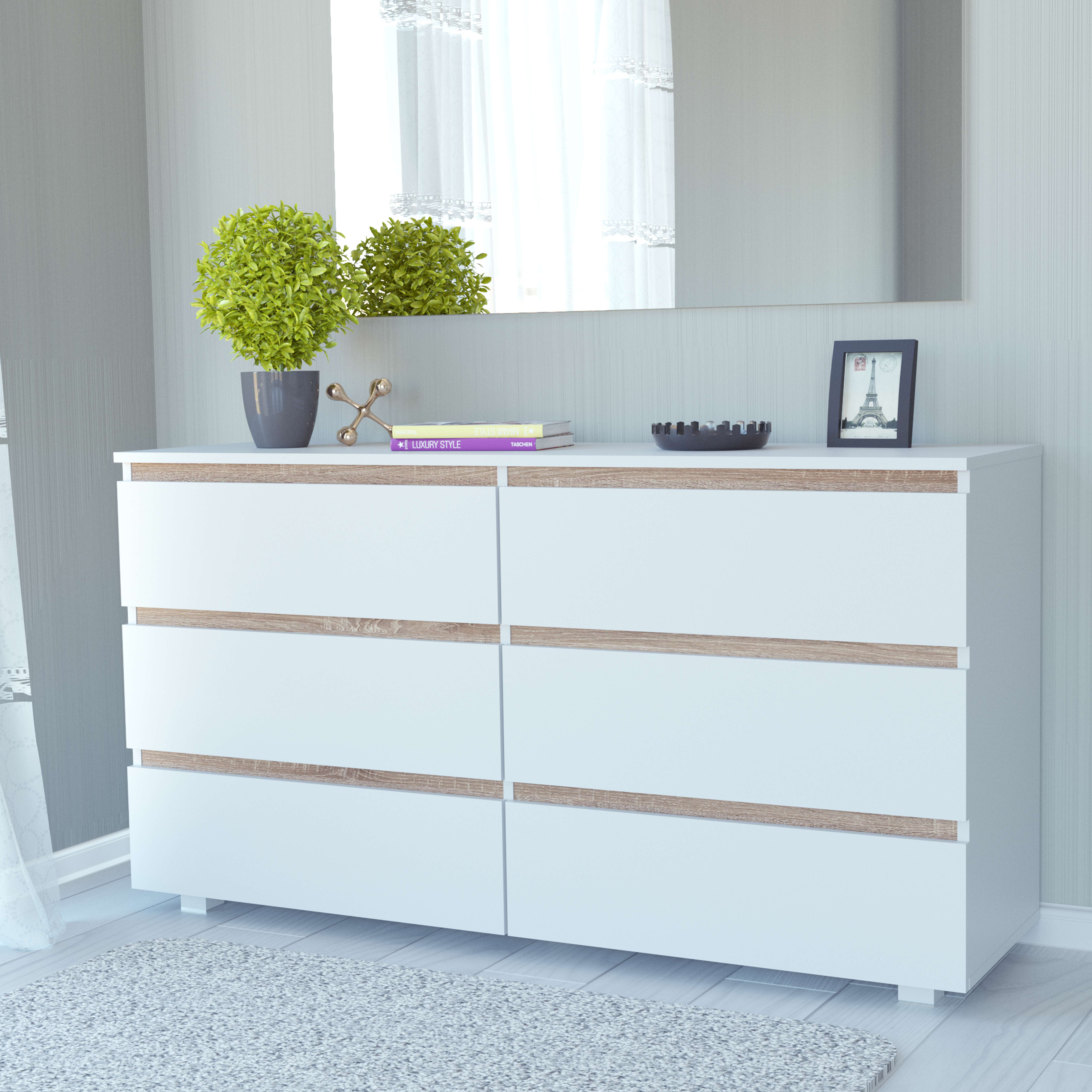 Фото комод DiPortes komod-kapri-k-307-belyj-pds колір: , ціна, опис, разміри — інтернет-магазин меблів в Києві