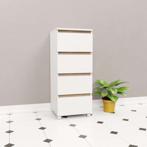 Фото комод DiPortes komod-kapri-k-44-belyj-planka-dub-sonoma колір: , ціна, опис, разміри — інтернет-магазин меблів в Києві