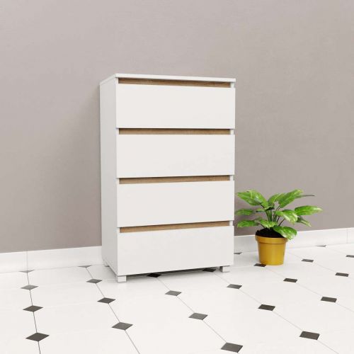 Фото комод DiPortes komod-kapri-k-46-belyj-planka-dub-sonoma колір: , ціна, опис, разміри — інтернет-магазин меблів в Києві