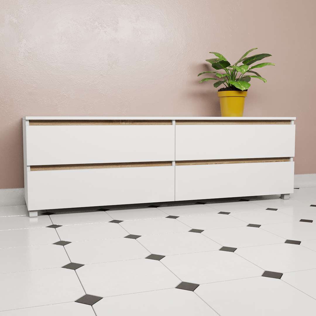 Фото комод DiPortes komod-kapri-k-208-belyj-pds колір: , ціна, опис, разміри — інтернет-магазин меблів в Києві