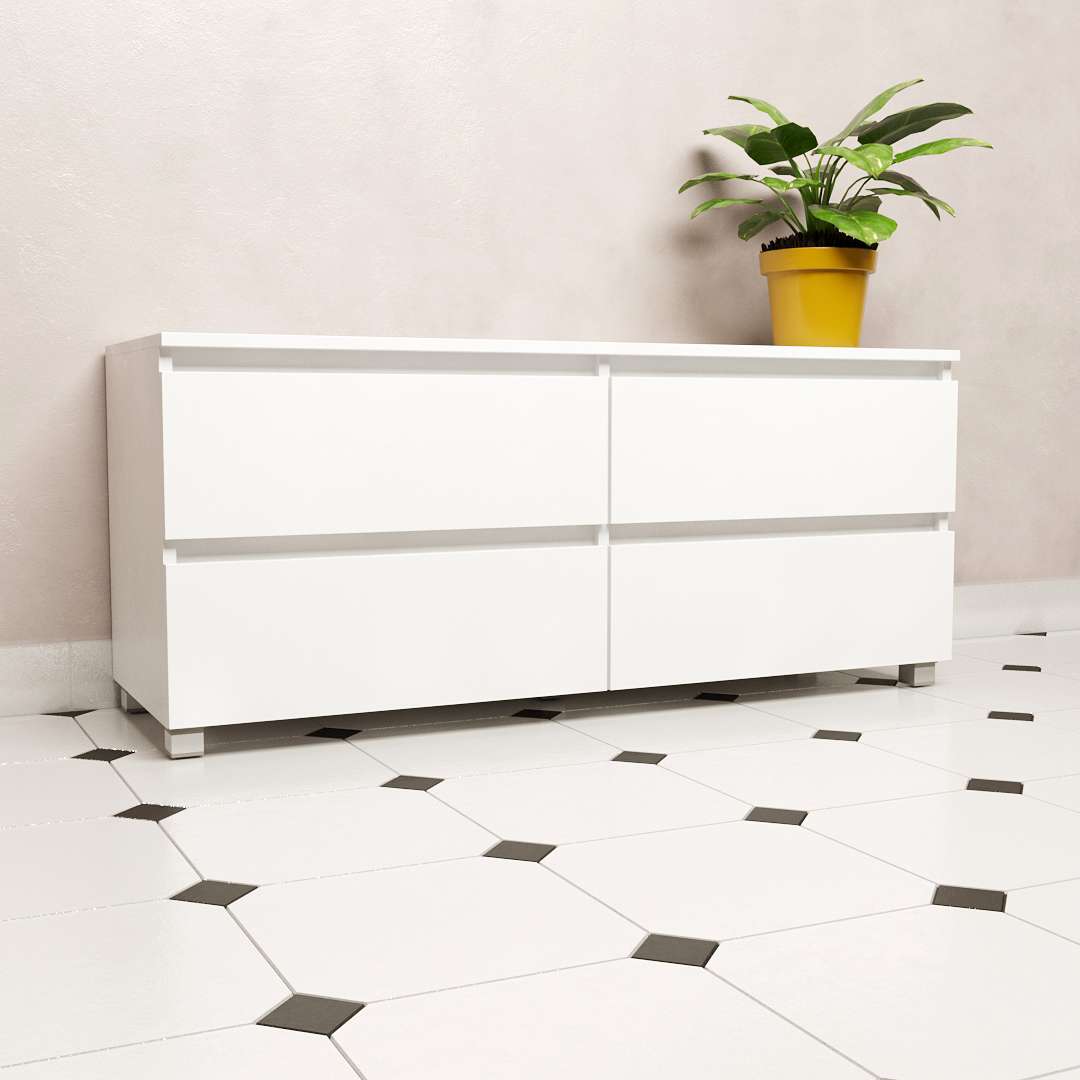 Фото комод DiPortes komod-k-206-belyj колір: , ціна, опис, разміри — інтернет-магазин меблів в Києві