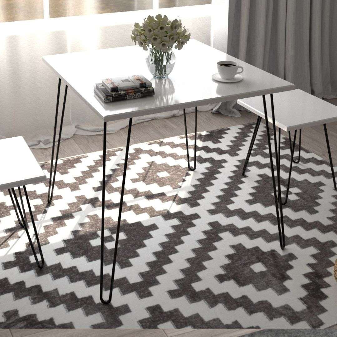 Фото журнальний столик DiPortes stol-spektr-szh-11_belyj-glyanec-kvadrat колір: , ціна, опис, разміри — інтернет-магазин меблів в Києві