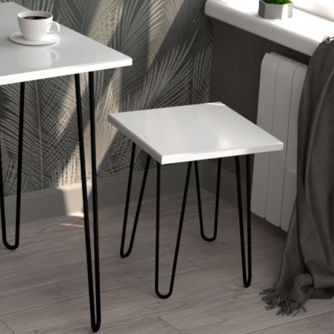 Фото журнальний столик DiPortes taburet-spektr-belyj-glyanec-kvadrat колір: , ціна, опис, разміри — інтернет-магазин меблів в Києві