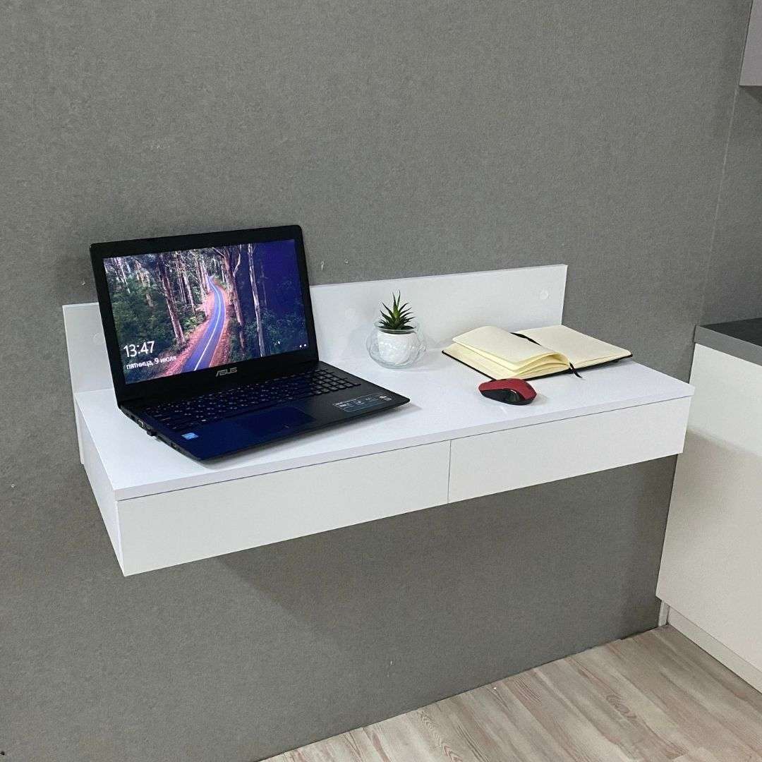 Фото комп'ютерний стіл DiPortes kompyuternyj-stol-navesnoj-vt-351-belyj колір: , ціна, опис, разміри — інтернет-магазин меблів в Києві