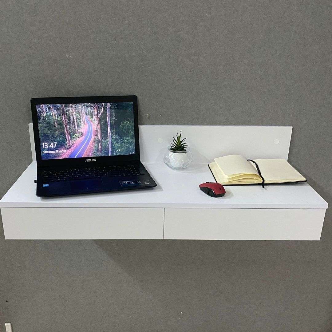 Фото комп'ютерний стіл DiPortes kompyuternyj-stol-navesnoj-vt-351-belyj колір: , ціна, опис, разміри — інтернет-магазин меблів в Києві