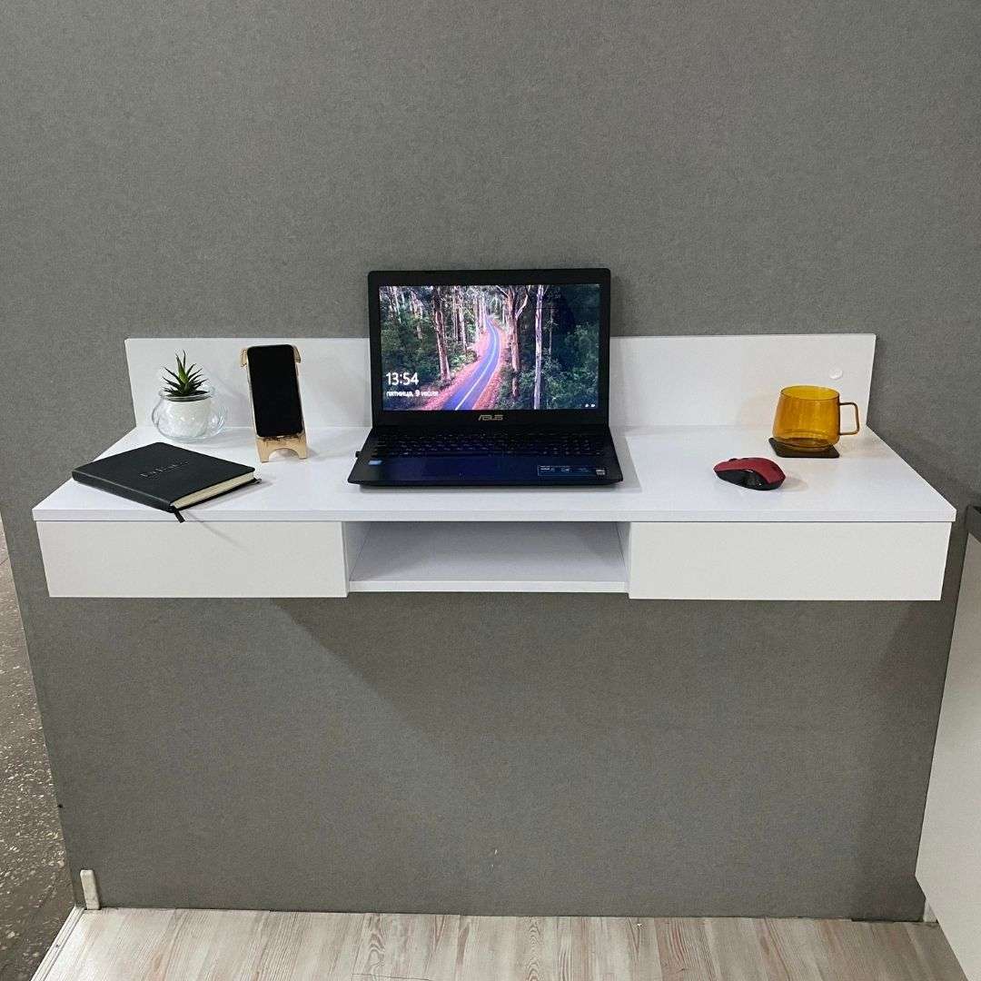 Фото комп'ютерний стіл DiPortes kompyuternyj-stol-navesnoj-vt-352-belyj колір: , ціна, опис, разміри — інтернет-магазин меблів в Києві