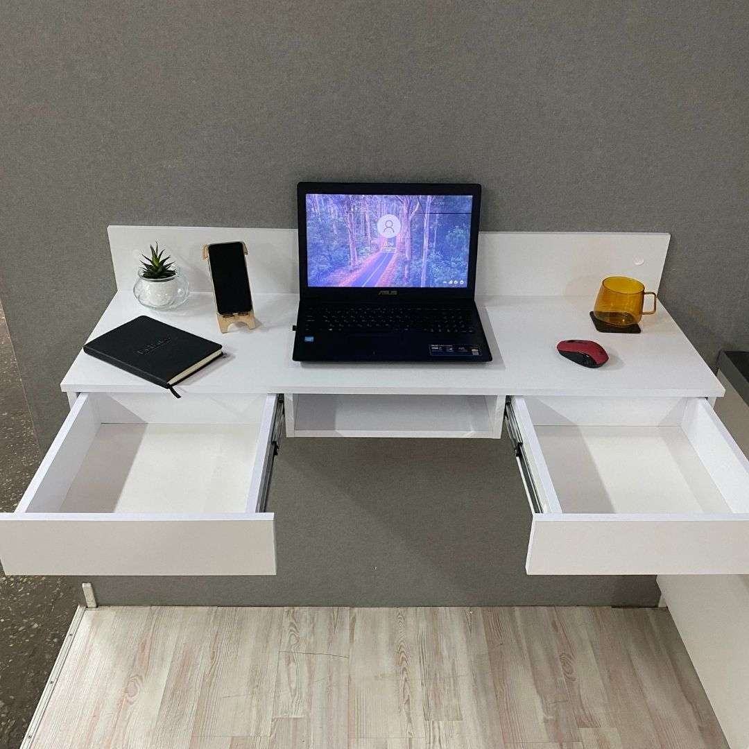 Фото комп'ютерний стіл DiPortes kompyuternyj-stol-navesnoj-vt-352-belyj колір: , ціна, опис, разміри — інтернет-магазин меблів в Києві