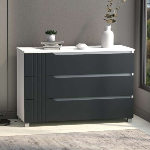 Фото комод DiPortes komod-portlend-k-30-grafit-matovyj колір: , ціна, опис, разміри — інтернет-магазин меблів в Києві