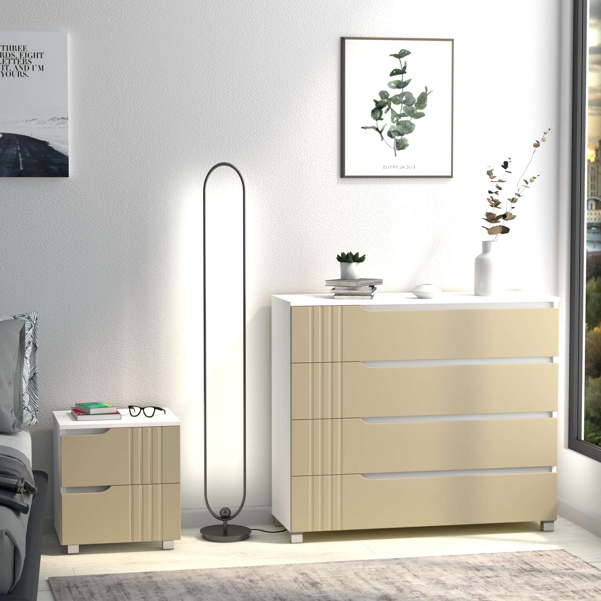 Фото тумбочка DiPortes tumba-portlend-k-25-pesochnyj-soft колір: , ціна, опис, разміри — інтернет-магазин меблів в Києві