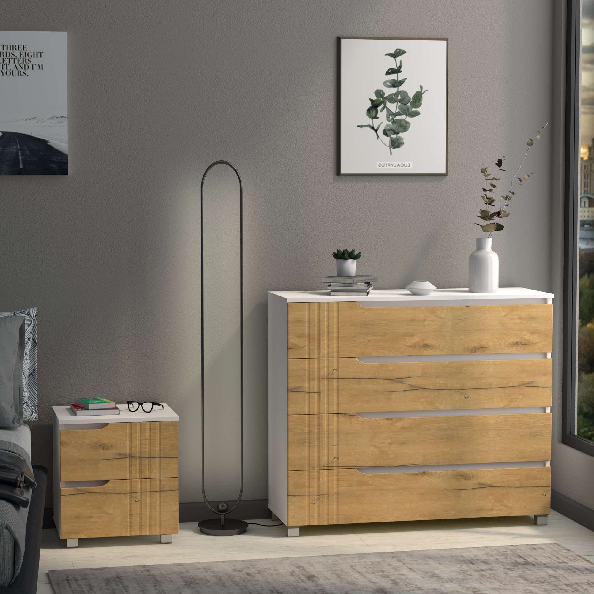 Фото тумбочка DiPortes tumba-portlend-k-25-dub-kanadskij колір: , ціна, опис, разміри — інтернет-магазин меблів в Києві