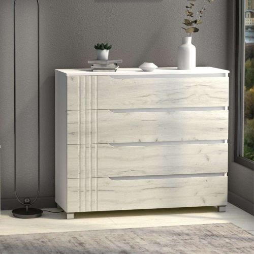 Фото комод DiPortes komod-portlend-k-40-dub-krafta-belyj колір: , ціна, опис, разміри — інтернет-магазин меблів в Києві