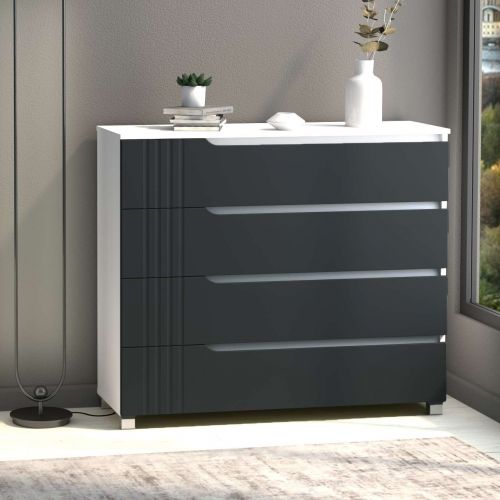 Фото комод DiPortes komod-portlend-k-40-grafit-matovyj колір: , ціна, опис, разміри — інтернет-магазин меблів в Києві