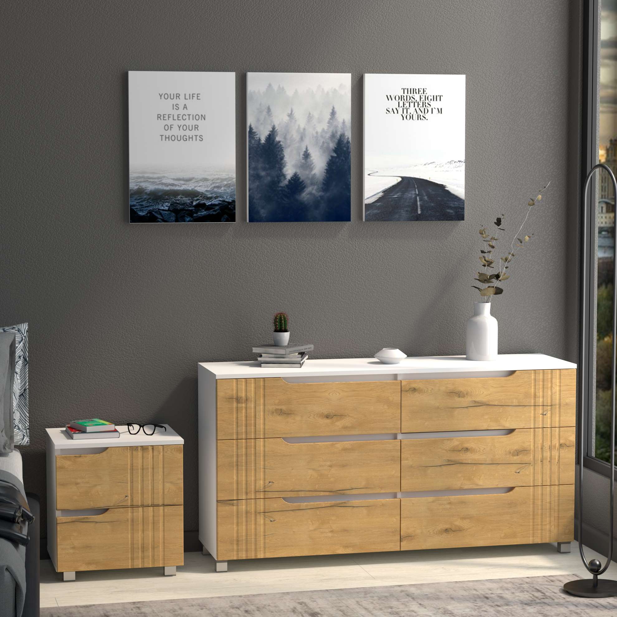 Фото комод DiPortes komod-portlend-k-307-dub-kanadskij колір: , ціна, опис, разміри — інтернет-магазин меблів в Києві