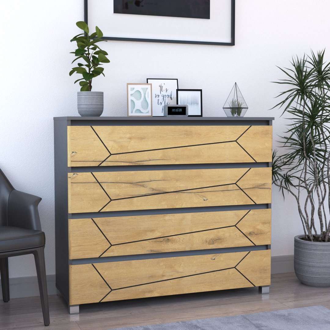 Фото комод DiPortes komod-milos-k-40-grafit-kanadskij-dub-chernaya колір: , ціна, опис, разміри — інтернет-магазин меблів в Києві