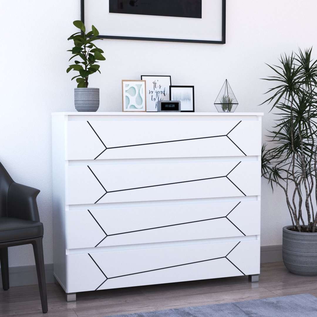 Фото комод DiPortes komod-milos-k-40-belyj-belyj-mat-chernaya-patina колір: , ціна, опис, разміри — інтернет-магазин меблів в Києві