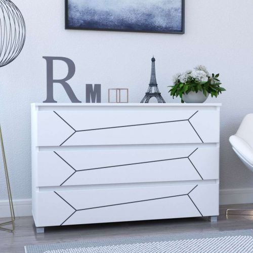 Фото комод DiPortes komod-milos-k-30-belyj-belyj-mat-chernaya-patina колір: , ціна, опис, разміри — інтернет-магазин меблів в Києві