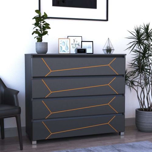 Фото комод DiPortes komod-milos-k-40-grafit-zolotaya-patina колір: , ціна, опис, разміри — інтернет-магазин меблів в Києві