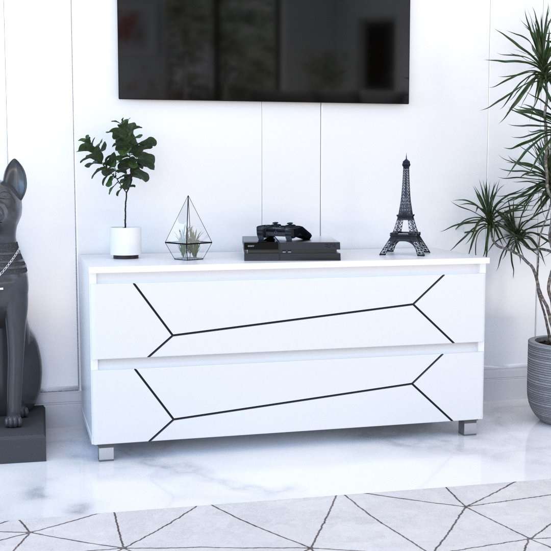 Фото комод DiPortes komod-milos-k-20-belyj-belyj-mat-chernaya-patina колір: , ціна, опис, разміри — інтернет-магазин меблів в Києві