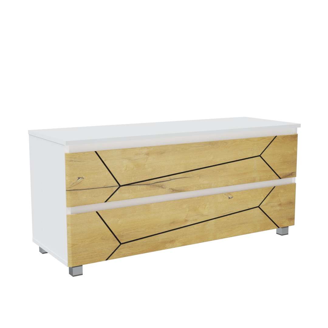 Фото комод DiPortes komod-milos-k-20-belyj-kanadskij-chernaya колір: , ціна, опис, разміри — інтернет-магазин меблів в Києві