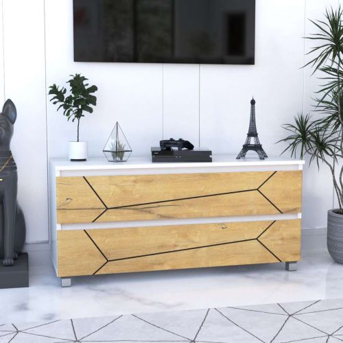 Фото комод DiPortes komod-milos-k-20-belyj-kanadskij-chernaya колір: , ціна, опис, разміри — інтернет-магазин меблів в Києві